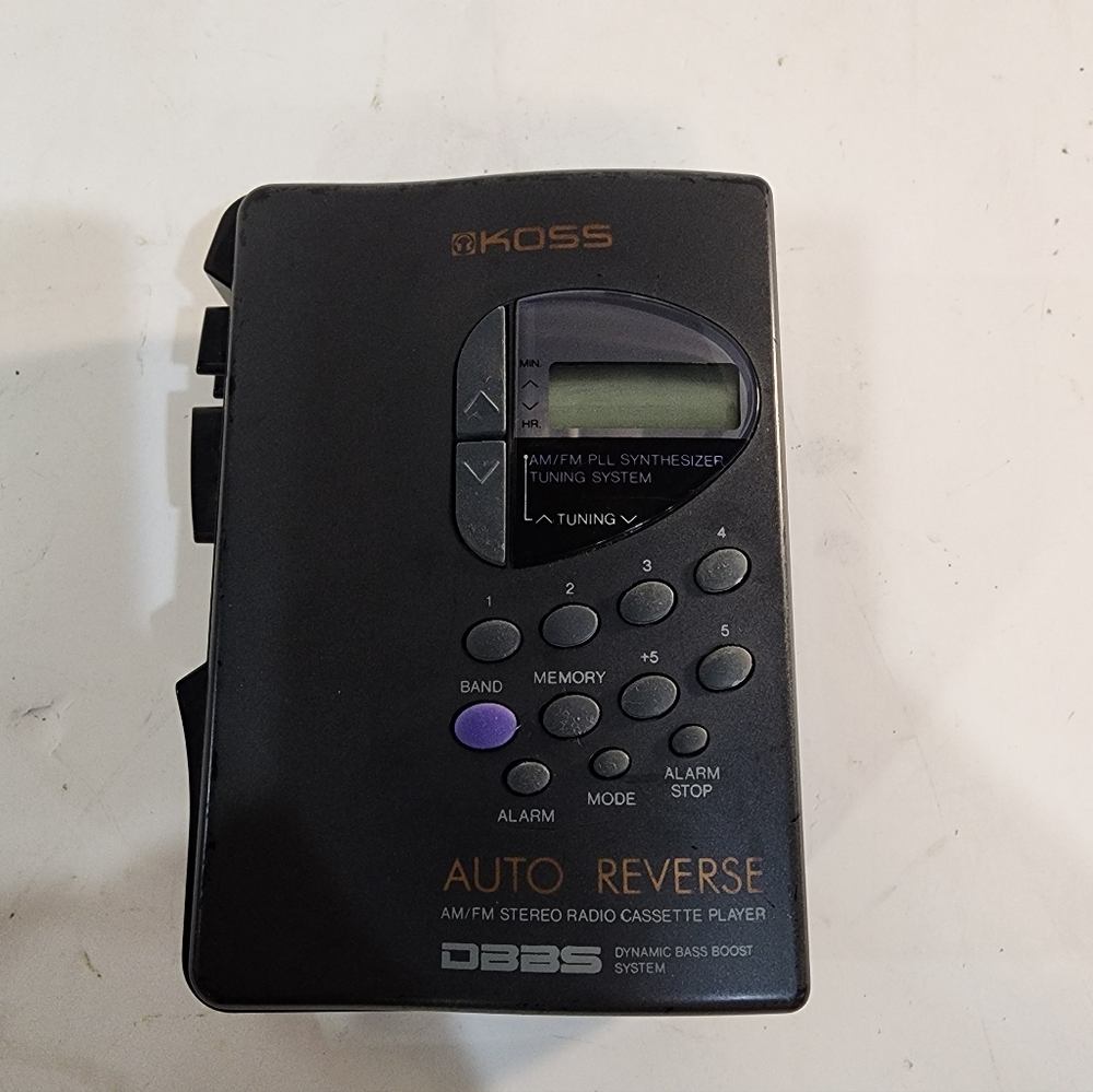 Koss Model PP106 AM/FM Stereo Radio Cassette Player - Not Tested